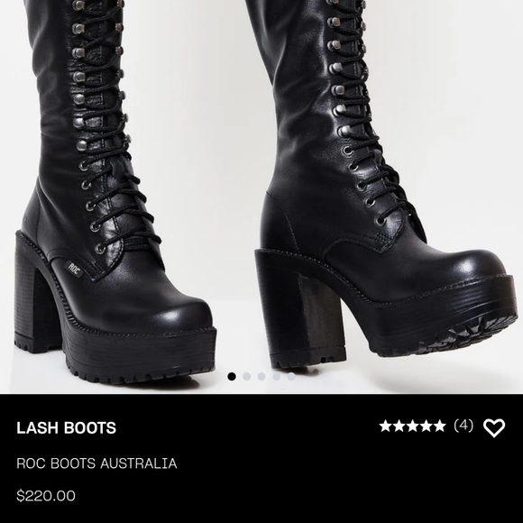 BNWT Roc Austrailia Barbie Pink Lash Lace Up Boots - Picture 3 of 17